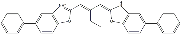 5,5'-diphenyl-9-ethyl-oxacarbocyanine 化学構造式