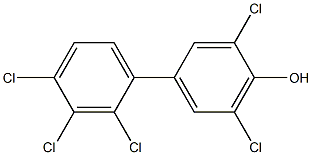 2',3,3',4',5-pentachloro-4-hydroxybiphenyl Structure