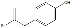 2-bromo-(4-hydroxyphenyl)-1-propene Struktur