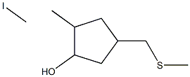 3-hydroxy-4-methyl-1-methylsulfanylmethylcyclopentane methioidide