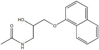 1-acetamino-3-(1-naphthyloxy)-2-propanol Struktur
