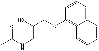 1-acetamino-3-(1-naphthyloxy)-2-propanol Structure