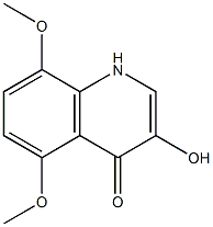 5,8-dimethoxy-3-hydroxy-4-quinolone 化学構造式