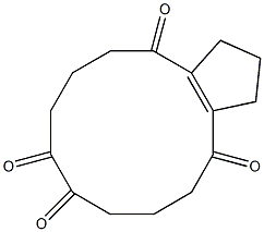 bicyclo(10.3.0)pentadec-1(12)ene-2,6,7,11-tetrone 结构式