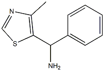 1-(4-methyl-5-thiazolyl)-1-phenylmethylamine Struktur
