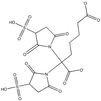 bis(sulfosuccinimidyl)pimelate Structure