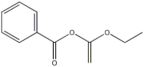 1-ethoxyvinyl benzoate Struktur