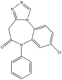 8-chloro-6-phenyl-4H-(1,2,4)-triazolo(4,3-a)(1,5)benzodiazepin-5(6H)-one