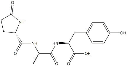 pyroglutamyl-alanyl-tyrosine Struktur