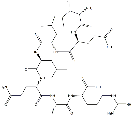 isoleucyl-glutamyl-leucyl-leucyl-glutaminyl-alanyl-arginine Structure