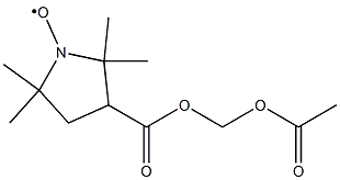 acetoxymethyl-2,2,5,5-tetramethylpyrrolidine-1-oxyl-3-carboxylate Structure