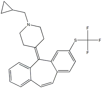 1-cyclopropylmethyl-4-(3-trifluoromethylthio-5H-dibenzo(a,d)cyclohepten-5-ylidene)piperidine