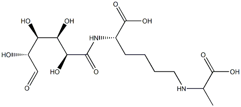 N(epsilon)-(1-carboxyethyl)-N-(galacturonoyl)-lysine 结构式