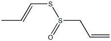 2-プロペン1-スルフィノチオ酸S-(1-プロペニル) 化学構造式