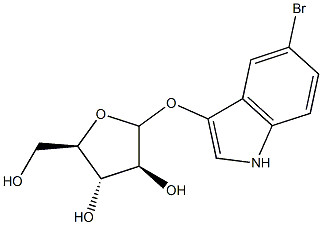 5-bromo-3-indolyl-arabinofuranoside,,结构式