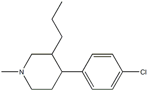 4-(4-chlorophenyl)-1-methyl-3-n-propylpiperidine|