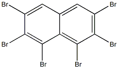 2,3,4,5,6,7-hexabromonaphthalene 化学構造式