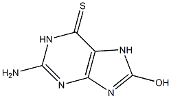 8-hydroxythioguanine,,结构式