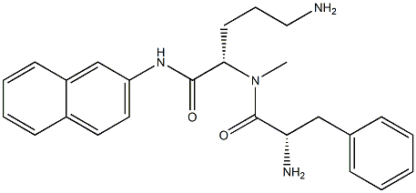 phenylalanyl-N(alpha)-methylornithine 2-naphthyl amide 结构式