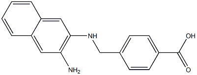 4-((3-amino-2-naphthyl)aminomethyl)benzoic acid,,结构式