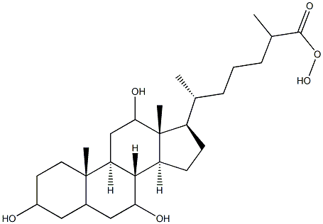 3,7,12,26-tetrahydroxycholestanoic acid Structure