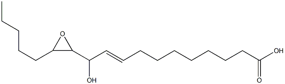 12,13-epoxy-11-hydroxy-9-octadecenoic acid 结构式