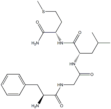 phenylalanyl-glycyl-leucyl-methioninamide Struktur