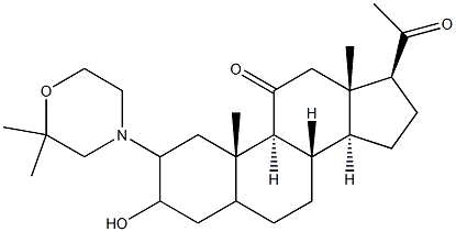 3-hydroxy-2-(2,2-dimethyl-4-morpholinyl)pregnane-11,20-dione