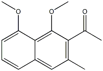 2-acetyl-1,8-dimethoxy-3-methylnaphthalene,,结构式