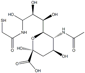 N-acetyl-9-thioacetamidoneuraminic acid Structure
