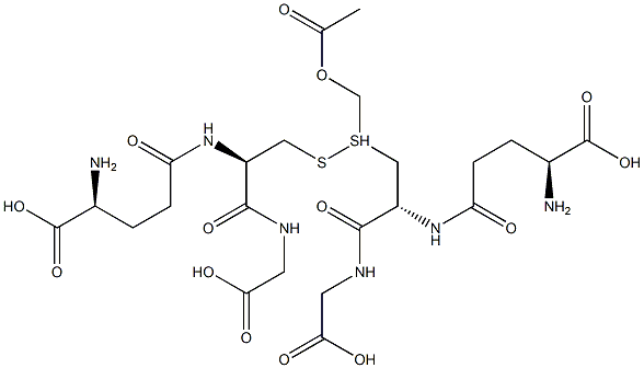 S-(1-acetoxymethyl)glutathione Structure