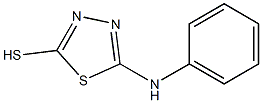 2-mercapto-5-phenylamino-1,3,4-thiadiazole,,结构式