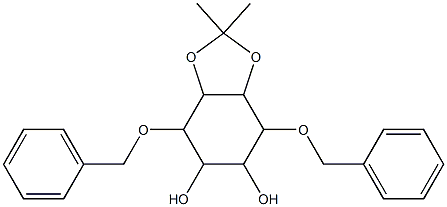 3,6-di-O-benzyl-1,2-O-isopropylideneinositol 结构式