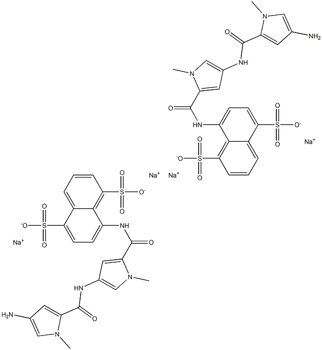 bis(8(4-(4-amino-1-methyl-1H-pyrrole-2-carbonylamino)-1-methyl-1H-pyrrole-2-carbonylamino)naphthalene-1,5-disulfonic acid) tetrasodium salt