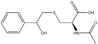 N-ACETYL-S-(2-PHENYL-2-HYDROXYETHYL)-L-CYSTEINE Structure