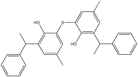 2,2'-THIOBIS(4-METHYL-6-ALPHA-PHENYLETHYLPHENOL) Struktur