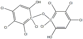 2,2'-OXYBIS(TETRACHLOROPHENOL) Structure