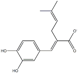 3-METHYL-2-BUTENYLCAFFEATE Structure