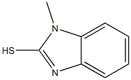 2-MERCAPTO-1-METHYLBENZIMIDAZOLE Structure