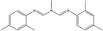 1,5-DI-(2,4-DIMETHYLPHENYL)-3-METHYL-1,3,5-TRIAZOPENTA-1,4-DIENE Structure