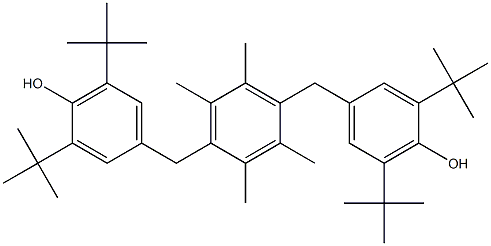 1,4-BIS-(3,5-DI-TERT-BUTYL-4-HYDROXYBENZYL)TETRAMETHYLBENZENE,,结构式