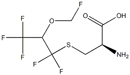 S-(1,1-DIFLUORO-2-FLUOROMETHOXY-2-(TRIFLUOROMETHYL)ETHYL)-L-CYSTEINE,,结构式