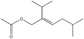 ACETICACID,2-ISOPROPYL-5-METHYL-2-HEXEN-1-YLESTER Structure
