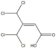 3-(DICHLOROMETHYL)-4,4-DICHLORO-2-BUTENOICACID,,结构式