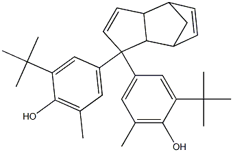 DI(3-TERT-BUTYL-4-HYDROXY-5-METHYLPHENYL)-DICYCLOPENTADIENE Struktur