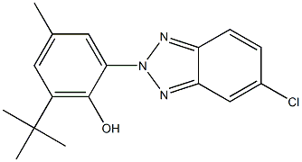 2-(3'-TERT-BUTYL-2'-HYDROXY-5'-METHYLPHENYL)-5-CHLORBENZOTRIAZOLE Structure