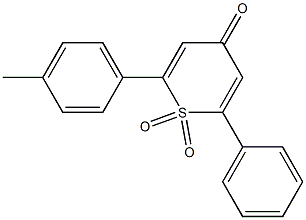 2-(4-METHYLPHENYL)-6-PHENYL-4H-THIOPYRAN-4-ONE1,1-DIOXIDE Structure