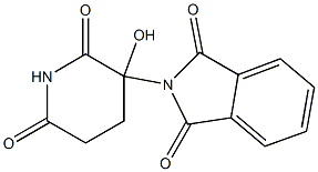 HYDROXYPHTHALIMIDOGLUTARIMIDE 化学構造式