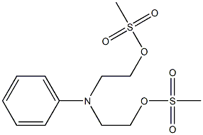 N,N-BIS(2-(METHYLSULFONYL-OXY)ETHYL)ANILINE 结构式