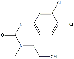 N-(2-HYDROXYETHYL)-N-METHYL-N'-(3,4-DICHLOROPHENYL)UREA 结构式